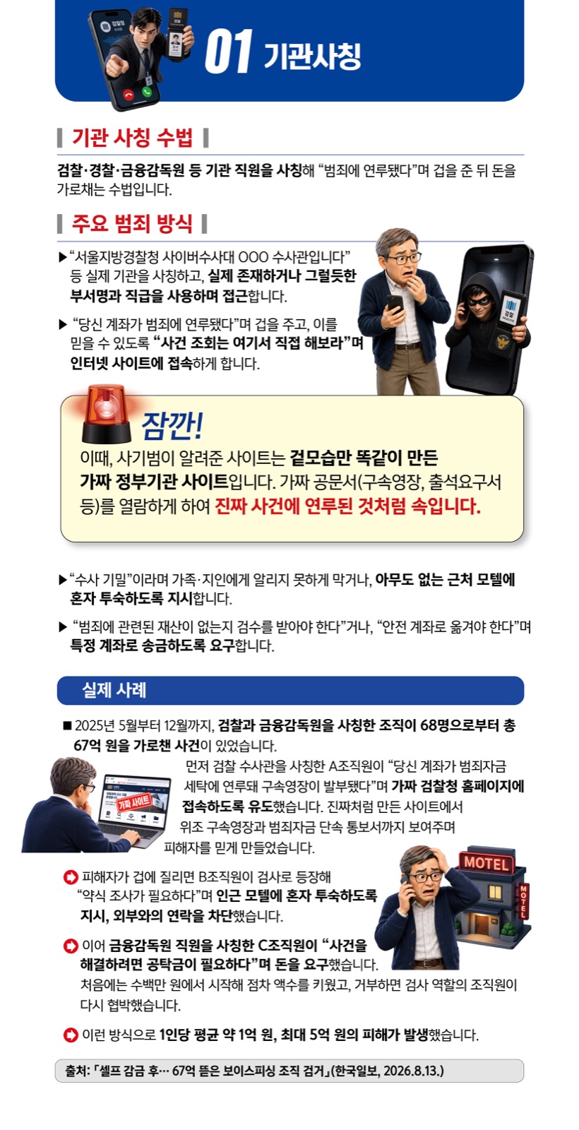 기관 사칭 상세 안내